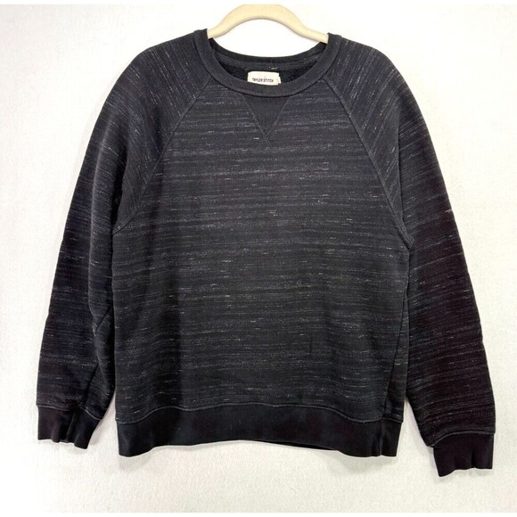 Taylor Stitch Other - Taylor Stitch Sweater Men 40 / M Black Pocket Heavyweight Crewneck Heathered